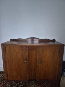 Vintage wooden sideboard & locker