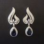 Art Deco Vintage Style Crystal Earrings Image 3