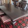 Chippendale style Mahogany table and chairs Image 5