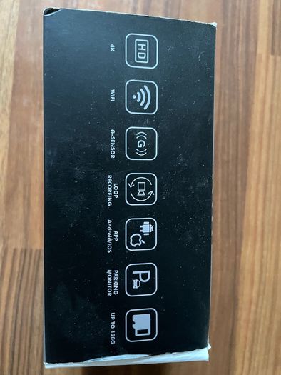 Abask 4k WiFi Dash Cam (Extra Memory Card Incl)