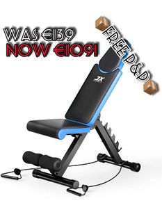 NEW SALE | Adjustable Weight Bench Home Training Gym Weight Lifting Sit Up Ab Bench Flat Incline Decline Multiuse Exercise Workout Bench