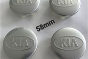4x KIA Wheel Centre Cap Alloy Hub New Set Of 4 Centre Caps Silver 58mm