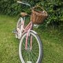 Girls pink Vintage Pro Bike with basket Image 2