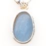 Boxed PIA Blue Chalcedony On Sterling Silver Necklace Image 3