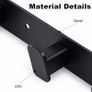 2 Pack Coat Hooks Wall Mounted, Black Coat Rack with 4 Hooks Heavy Duty Towel Hook Wall Hooks Organizer for Hanging Towels, Clothes, Bags, Hat Image 4