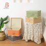 Foldable Clothing Storage Basket case with Handle for Closet, Bedroom, Home, 33.5L x 31.75W x 17.5H cm 4 mixed colors Image 5