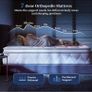 King Size Mattress, 25cm Hybrid Orthopedic Memory Foam Mattress with Pocket Springs, Back Support Motion Isolation, 7-Zoned Coil, Medium Firm & Edge Support Image 6