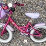pink bicycle bike kids children girls with basket Image 2
