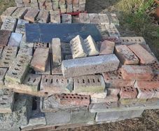 Used bricks, and Cavity blocks