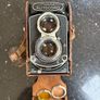 Minolta Autocord twin-lens reflex (TLR) medium-format camera from the 1950s with the desirable Rokkor 75mm f/3.5 lens. Image 4