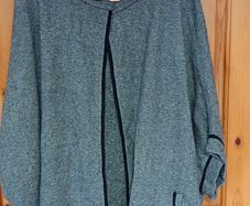 Grey and black Parfois cape one size