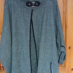 Grey and black Parfois cape one size