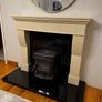 Fireplace  surround in marble and Stanley stove Image 4