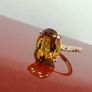 Gold Luxoro 9K Gold & Citrine Solitaire Image 8