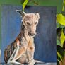 #2 Spanish Greyhound / Galgo Espaniol / oil painting on canvas panel Image 5