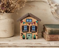 Handcrafted tiny wooden house!