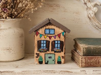 Handcrafted tiny wooden house!