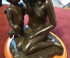 Nice woman and child figurine