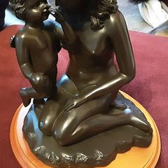 Nice woman and child figurine