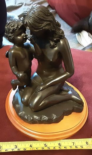 Nice woman and child figurine