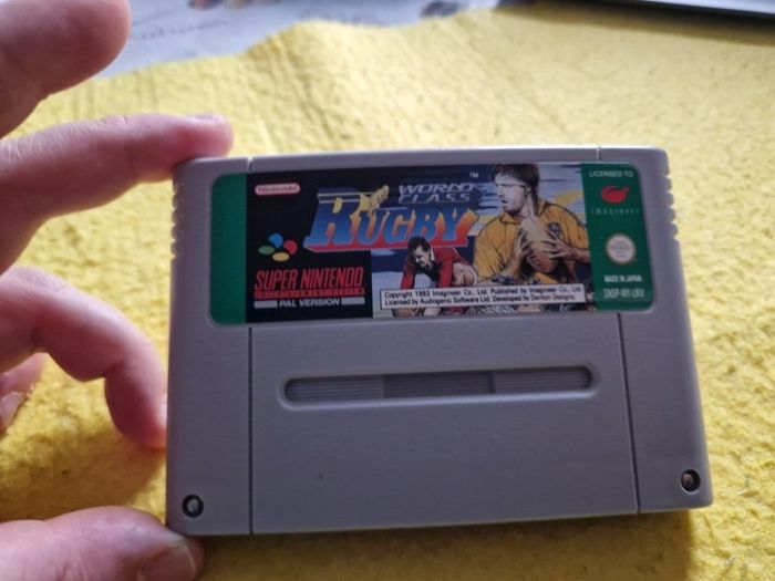 World Class Rugby Super Nintendo Snes Arcade Games Original