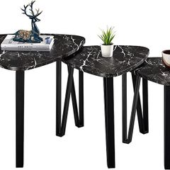 Nest of Table Industrial Nesting Table Set of 3 Coffee Tables End Side Tables for Home and Office (FREE SHIPPING)