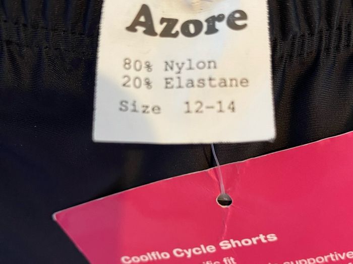 Azore Coolflo Cycling Shorts Size 12-14 BNWT