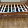 Pine Single Bed Frame  + Under Bed Storage Drawer Image 4