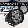 2pcs 6LED Motorcycle Auxiliary Spot Lights+1pc Switch, External LED Driving Headlights, High Brightness Image 7