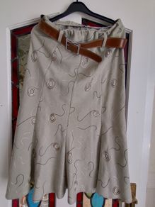Linen look Skirt size 16
