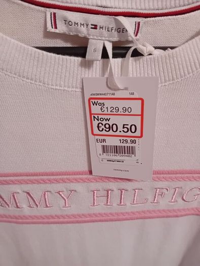 Tommy Hilfiger Cotton Knit Jumper - Size S UK 8 to 10 - BNWT RRP 130