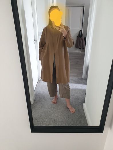 Cos Leather Coat Size Uk 14