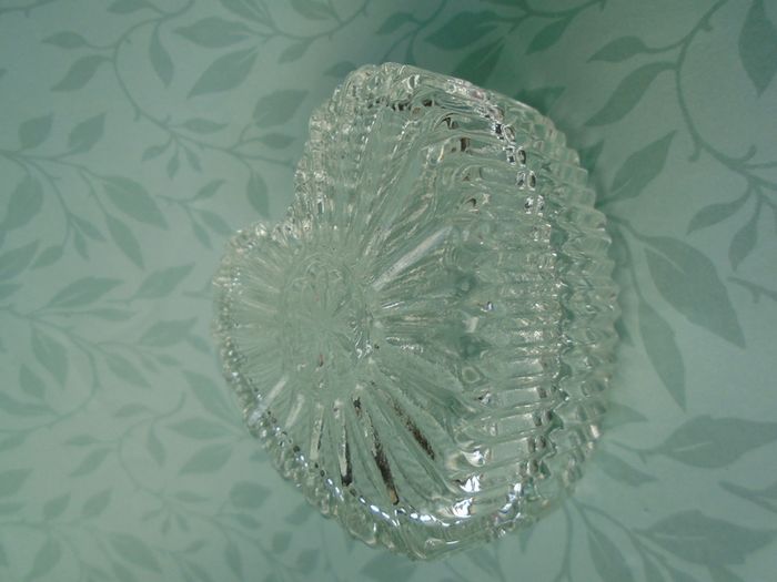 Heart shaped glass box, Trinket box, Ornament.Valentine's Dayy gift