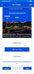 CAMPING All Together Now Ticket Weekend