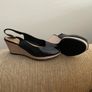 TAMARIS ladies wedge sandals .  Choice of colours. Black and sand colour . Pristine condition worn once Image 2