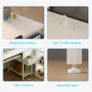 Computer Desk with Drawers & Power Outlets, Office Desk with Storage Monitor Stand, Reversible Small Desks for Home Office Bedroom, 120 / 50cm, White Image 7