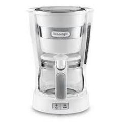 Delonghi Drip Coffee Maker in White Red or Black