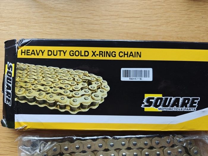 Square Parts Motorbike chain Heavy Duty X-Ring 530-118l