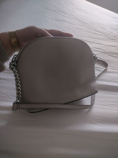Michael kors light grey cross body bag