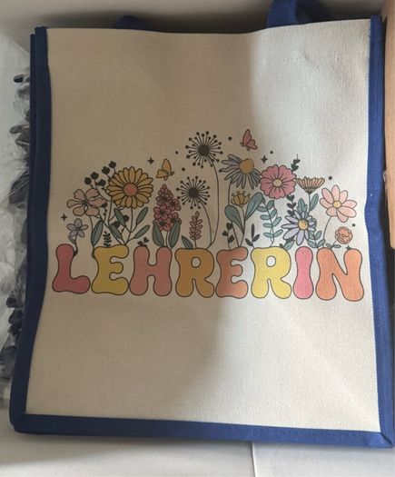 Brand New Canvas Tote Bag Teacher Gift Farewell One Size.