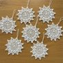 Beautiful 7 crochet snowflakes Image 2