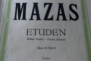 Mazas Etuden Opus36 heft 11