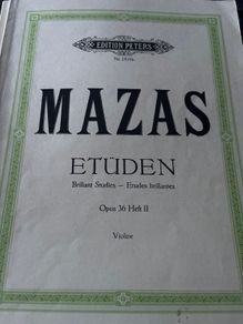 Mazas Etuden Opus36 heft 11