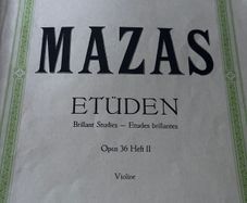 Mazas Etuden Opus36 heft 11
