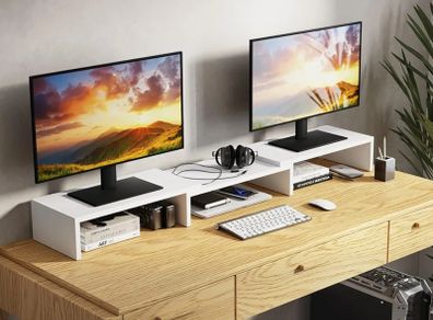 Dual Monitor Stand Riser