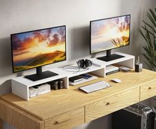 Dual Monitor Stand Riser