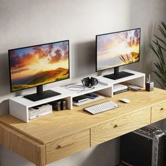 Dual Monitor Stand Riser