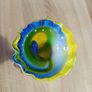 Vintage Art Glass Vase 19cm 380g Image 3