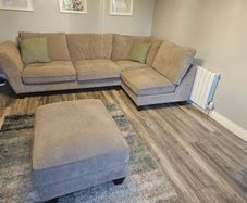 Large fabric corner sofa set