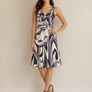 Elegant Black & White Abstract Print Dress - Size 36 (EU) Image 2